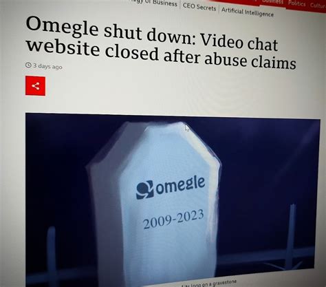 Omegle shut down: Video chat website。